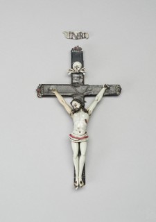 Crucifix, France, 18th century. Creator: Verres de Nevers.