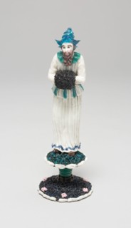 Actor in Star-Shaped Hat, France, 1750/99. Creator: Verres de Nevers.