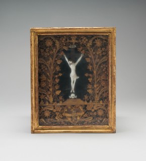 Crucifix, France, Early 18th century. Creator: Verres de Nevers.