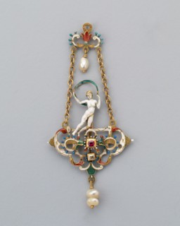 Pendant with Figure of Fortune, Vienna, late 19th century. Creator: Unknown.