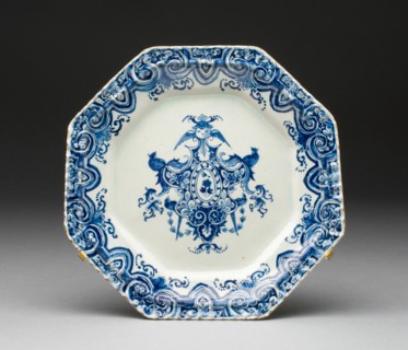 Plate, France, 19th or 20th century. Creator: Delftware.