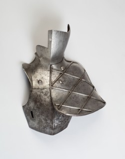 Reinforcing Breastplate Bevor, and Grandguard for the Joust, Augsburg, c. 1560. Creator: Unknown.