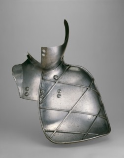 Reinforcing Bevor and Grandguard for the Joust, Augsburg, c. 1560. Creator: Unknown.