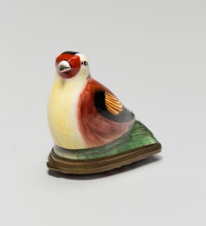 Bonbonnière in the Shape of a Gold Finch, England, 1760/80. Creator: Staffordshire Potteries.