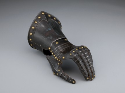 Fingered Gauntlet for the Left Hand, Nuremberg, c. 1600/20. Creator: Unknown.