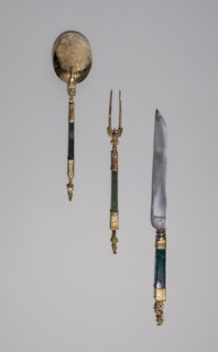 Fork, Knife, and Spoon, Germany, southern, c. 1600. Creator: Unknown.