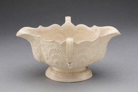 Sauceboat, Staffordshire, 1750/59. Creator: Staffordshire Potteries.