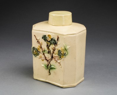 Tea Canister, Staffordshire, c. 1770. Creator: Staffordshire Potteries.