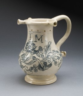 Puzzle Jug, Staffordshire, c. 1765. Creator: Staffordshire Potteries.