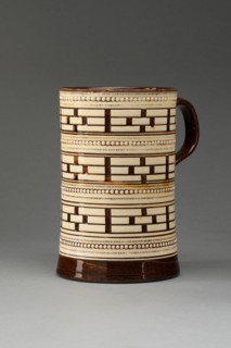 Tankard, Staffordshire, 1760/1800. Creator: Staffordshire Potteries.