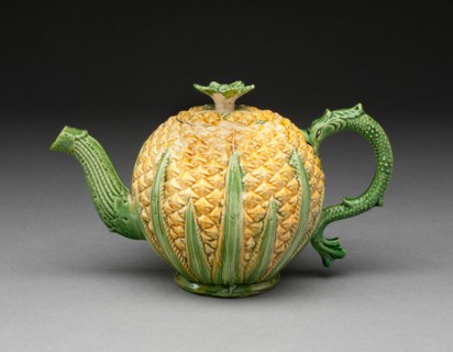 Teapot, Staffordshire, 1750/70. Creator: Staffordshire Potteries.