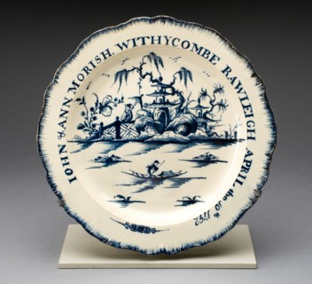 Plate, Staffordshire, 1792. Creator: Staffordshire Potteries.