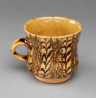 Mug, Staffordshire, c. 1690-1710. Creator: Staffordshire Potteries.