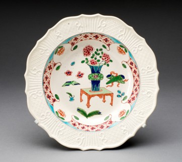 Plate, Staffordshire, 1760/69. Creator: Staffordshire Potteries.