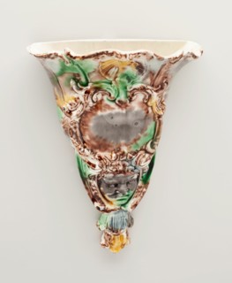 Wall Pocket, Staffordshire, 1770/80. Creator: Staffordshire Potteries.