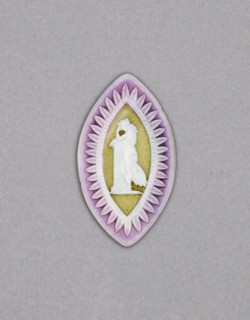 Cameo with Mourning Nymph, Burslem, Late 18th century. Creator: Wedgwood.
