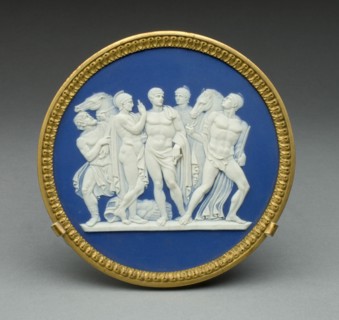 Plaque with Arming of Achilles, Burslem, 1790. Creator: Wedgwood.
