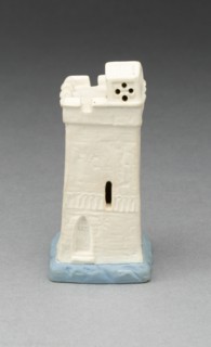 Chess Piece: Rook, Burslem, 19th century. Creator: Wedgwood.