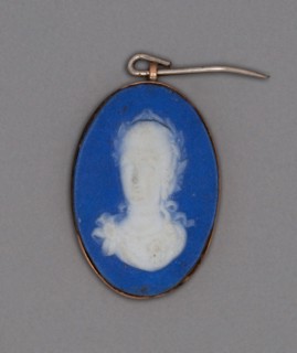Cameo with Portrait of Maria I of Portugal, Burslem, Late 18th century. Creator: Wedgwood.