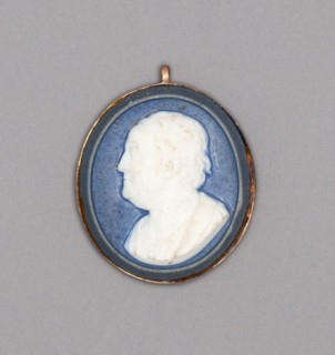Cameo with Portrait of Benjamin Franklin, Burslem, Late 18th century. Creator: Wedgwood.
