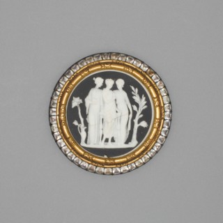 Cameo with Three Graces, Burslem, Late 18th century. Creator: Wedgwood.