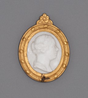 Cameo with Head of a Woman, Burslem, Late 18th century. Creator: Wedgwood.