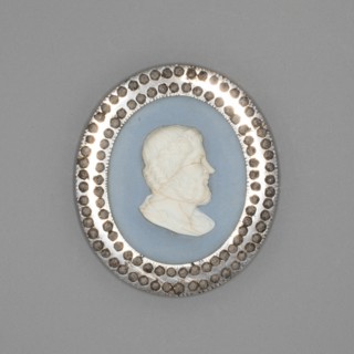 Medallion with Aristippus, Burslem, Late 18th century. Creator: Wedgwood.