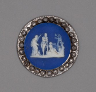 Button with Choice of Hercules, Burslem, Late 18th century. Creator: Wedgwood.