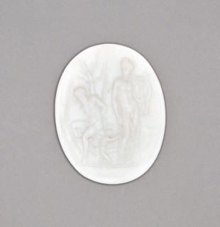 Medallion with Apollo and Marsyas, Burslem, Late 18th century. Creator: Wedgwood.