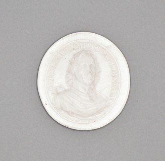 Cameo with Portrait of Oliver Cromwell, Burslem, Late 18th century. Creator: Wedgwood.