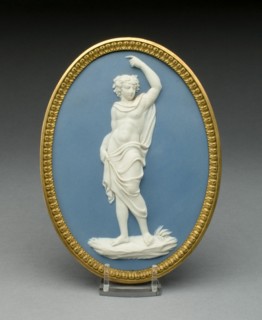 Plaque with Bacchus, Burslem, 1769/80. Creator: Wedgwood.