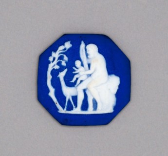 Cameo with Classical Figures, Burslem, Late 18th century. Creator: Wedgwood.