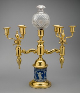 Candelabra, Burslem, 19th century. Creator: Wedgwood.