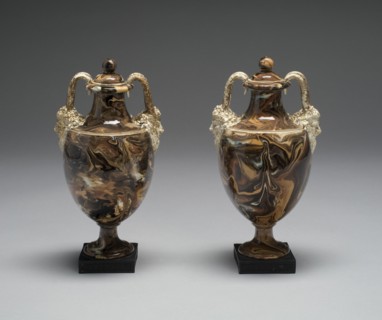 Pair of Vases, Burslem, c. 1770. Creator: Wedgwood.