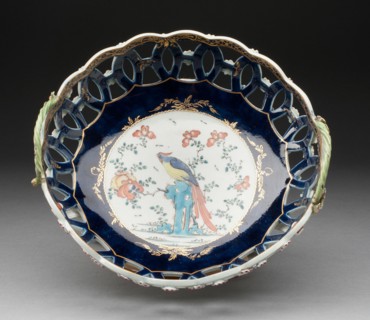 Basket, Worcester, c. 1770. Creator: Royal Worcester.