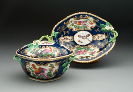 Tureen and Stand, Worcester, c. 1770. Creator: Royal Worcester.