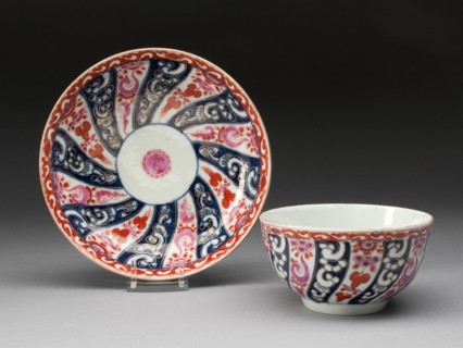 Tea Bowl and Saucer, Worcester, c. 1770. Creator: Royal Worcester.