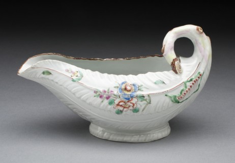 Sauceboat, Worcester, c. 1755. Creator: Royal Worcester.