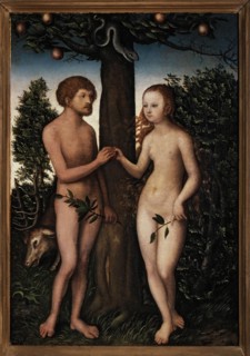Adam and Eve. Creator: Cranach, Lucas, the Elder (1472-1553).