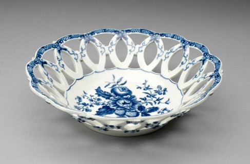 Basket, Worcester, c. 1770. Creator: Royal Worcester.