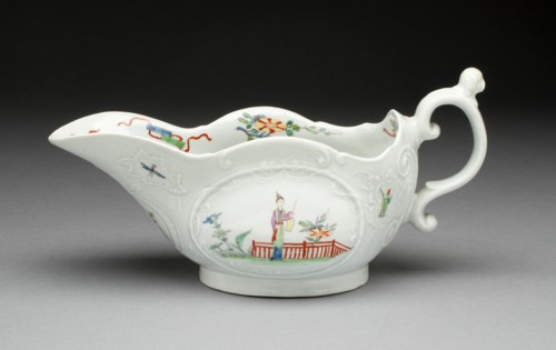 Sauceboat, Worcester, c. 1755. Creator: Royal Worcester.