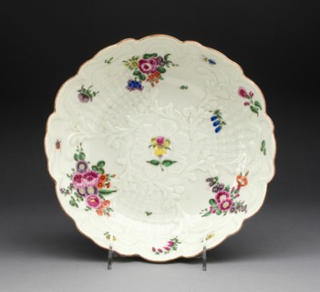 Dish, Worcester, c. 1760. Creator: Royal Worcester.