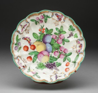 Dish, Worcester, 1770/75. Creator: Royal Worcester.