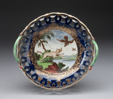 Basket, Worcester, c. 1768. Creator: Royal Worcester.