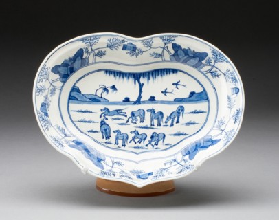 Dish, Worcester, c. 1770. Creator: Royal Worcester.