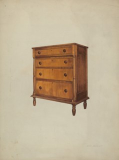 Chest of Drawers, 1935/1942. Creator: Arthur Matthews.