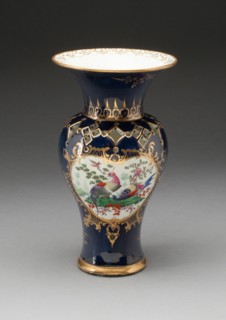 Vase (part of a pair), Worcester, c. 1770. Creator: Royal Worcester.