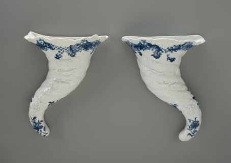 Wall Pocket (one of a pair), Worcester, c. 1756-1758. Creator: Royal Worcester.