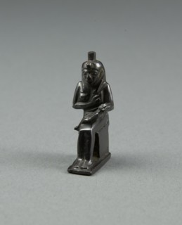 Amulet of the Goddess Isis Nursing the God Horus, Egypt, Third Intermediate Period, Dynasty 25... Creator: Unknown.