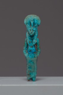Amulet of the Seated Goddess Sekhmet, Egypt, New Kingdom-Third Intermediate Period (abt.1050... Creator: Unknown.